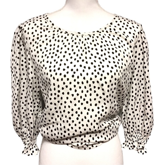 Fashion Jackson The Drop Tops - FASHION Jackson The Drop white printed tunic size Medium.